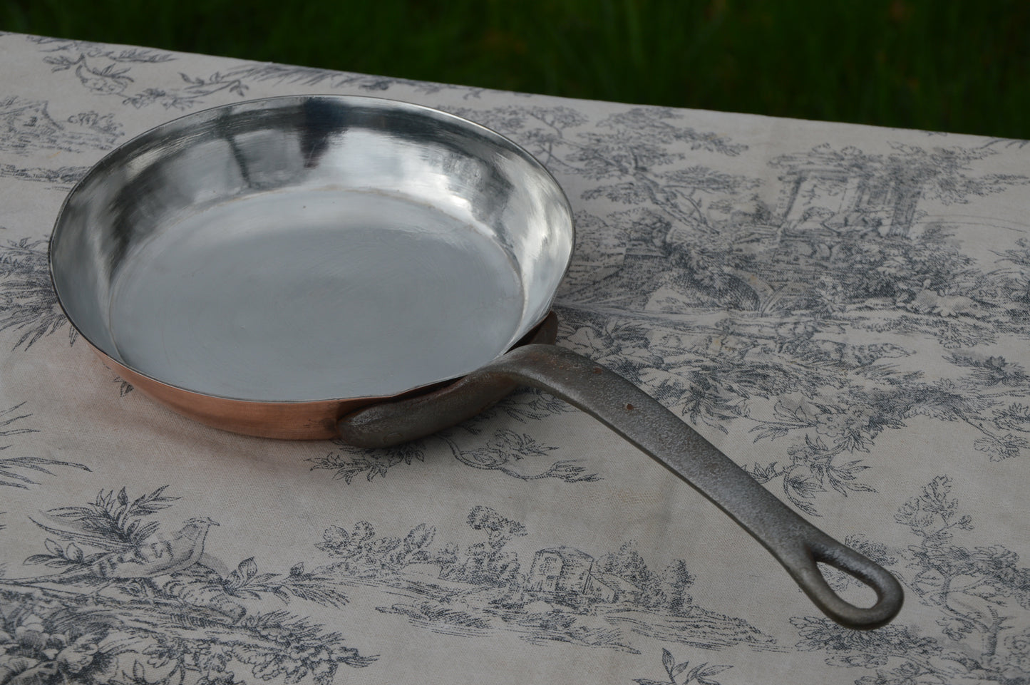 Copper Flipping Pan Omelette 1.5mm Copper Frying Saute Skillet 18cm 7"