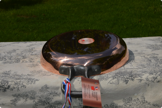 New Normandy Kitchen Copper Stove Top Saute Pan: 28cm Tin-Lined Roasting Dish