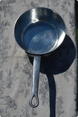 French Copper 2.8mm Sauteuse Evasee Pan Windsor New Artisan Hand Wiped Tin Lined Vintage Professional Windsor 8" 20cm "The Best Copper Pot"
