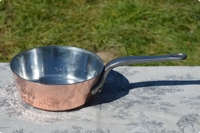 French Copper 2.8mm Sauteuse Evasee Pan Windsor New Artisan Hand Wiped Tin Lined Vintage Professional Windsor 8" 20cm "The Best Copper Pot"