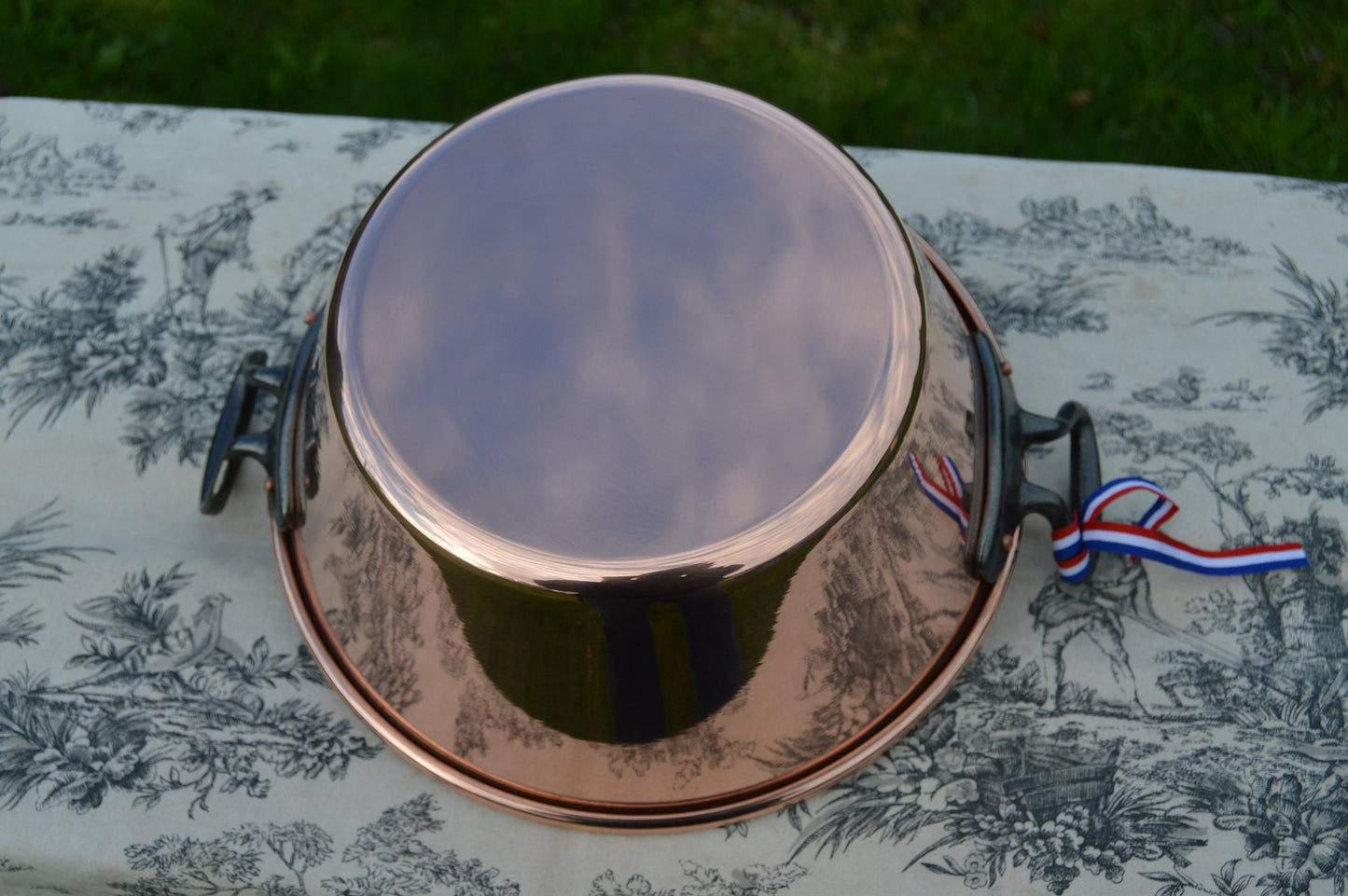 New NKC 28 cm Copper Jam Pan from Normandy Kitchen Copper Jam Jelly Pan 28cm 11" Rolled Top Iron Handles New Normandy Kitchen Copper