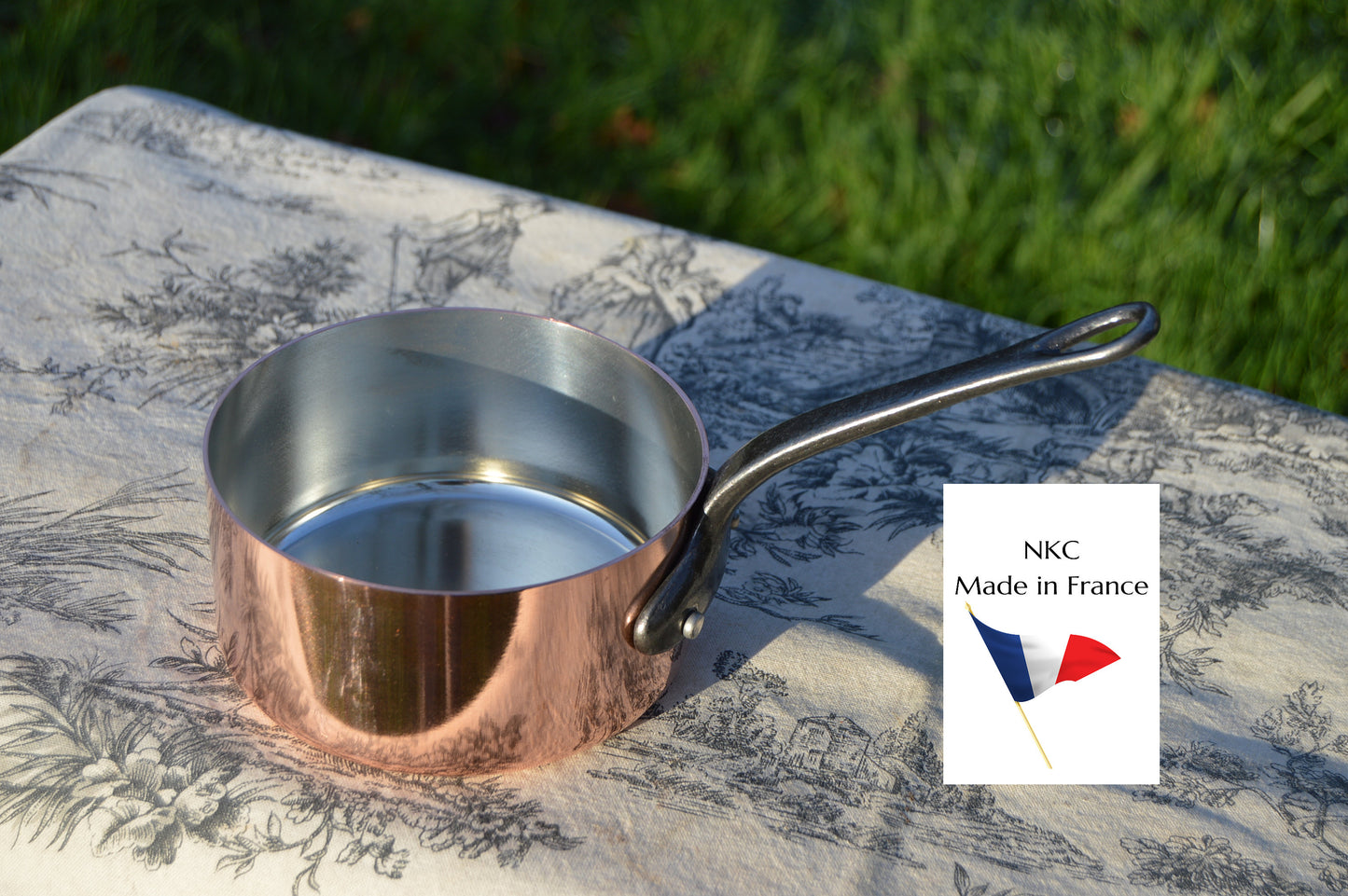 New NKC Copper Pan: Tin-Lined Normandy Kitchen Sauce Pan, Made in France