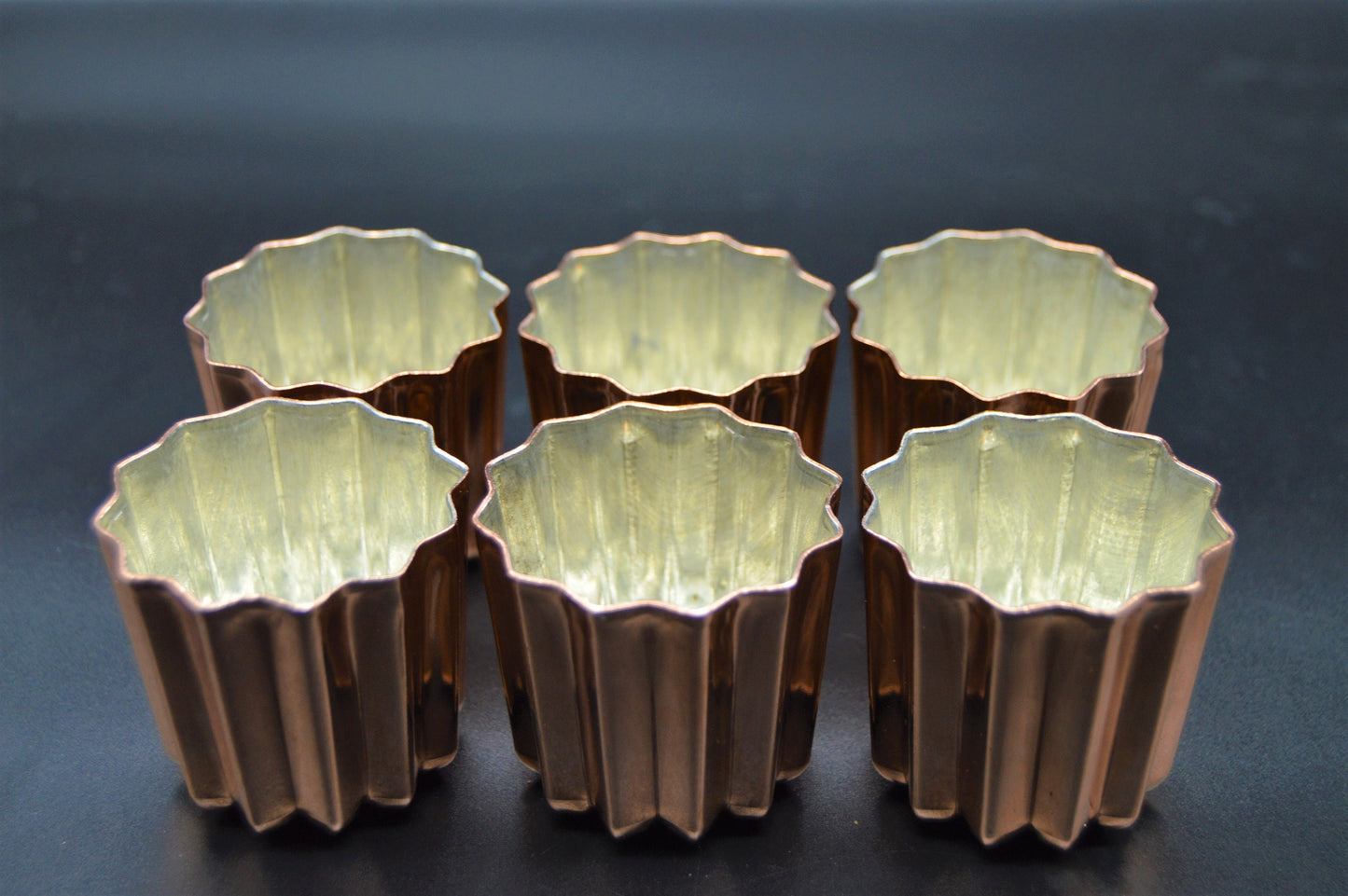 Copper Canelés Molds: Authentic French Cake Mold, Set of 6