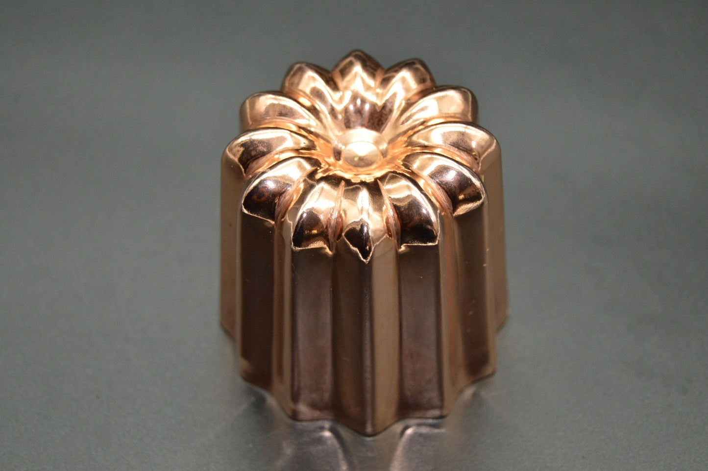 24 Copper Caneles Molds: Large Authentic French Bordelais Cake Moulds, Set of 24, 5.5cm New NKC Copper