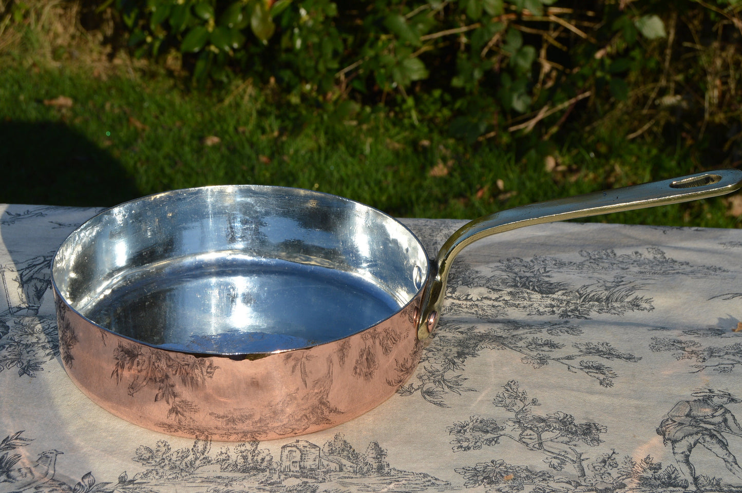 Gaillard of Paris Copper Sauté Pan: 20cm New Tin Lined, Bronze Handle – Antique French Cookware