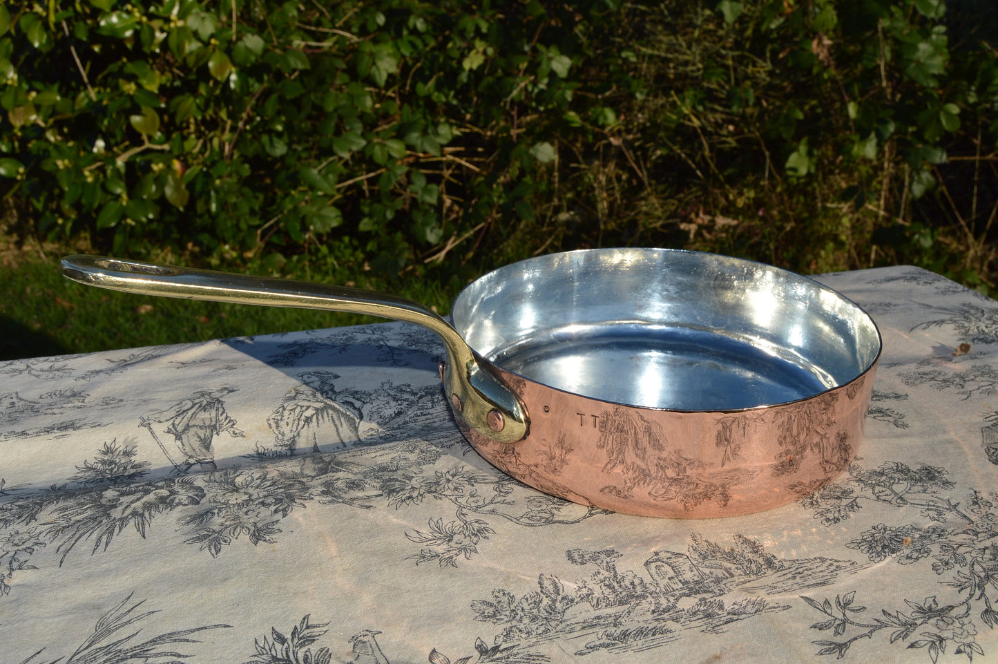 Gaillard of Paris Copper Sauté Pan: 20cm New Tin Lined, Bronze Handle – Antique French Cookware