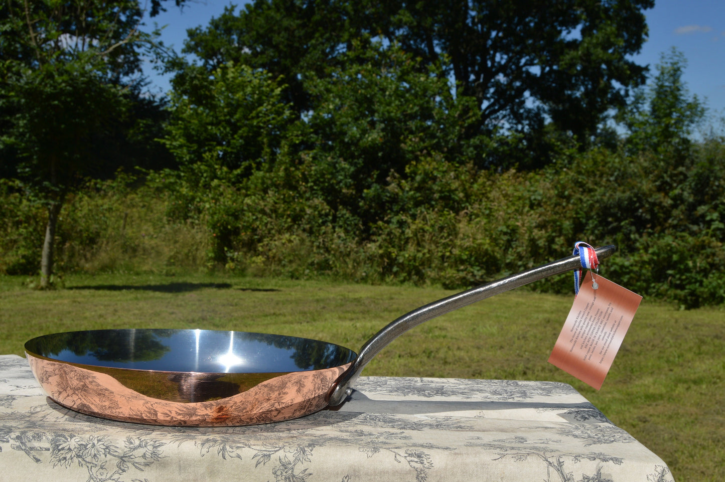 New NKC 28 cm Copper Fry Pan Skillet Traditionally Made Normandy Kitchen High Sided Saute Pan 28cm 11" Tin lined New Normandy Kitchen Copper