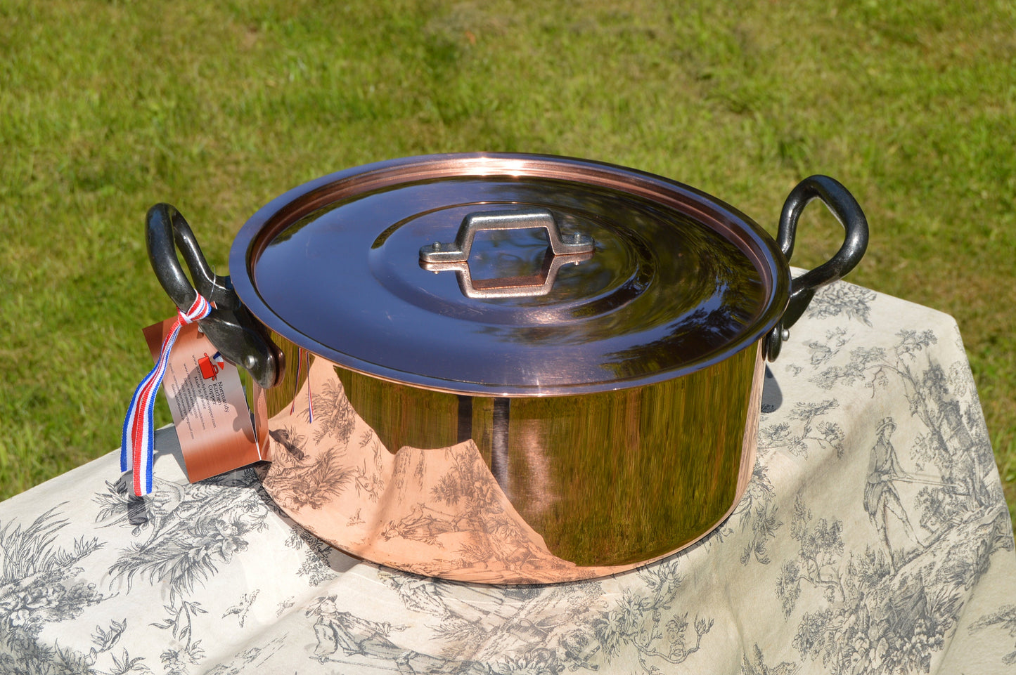 NKC Copper Stew Pot: Normandy Kitchen Casserole, Tin Lined 24cm 9 1/2 inch