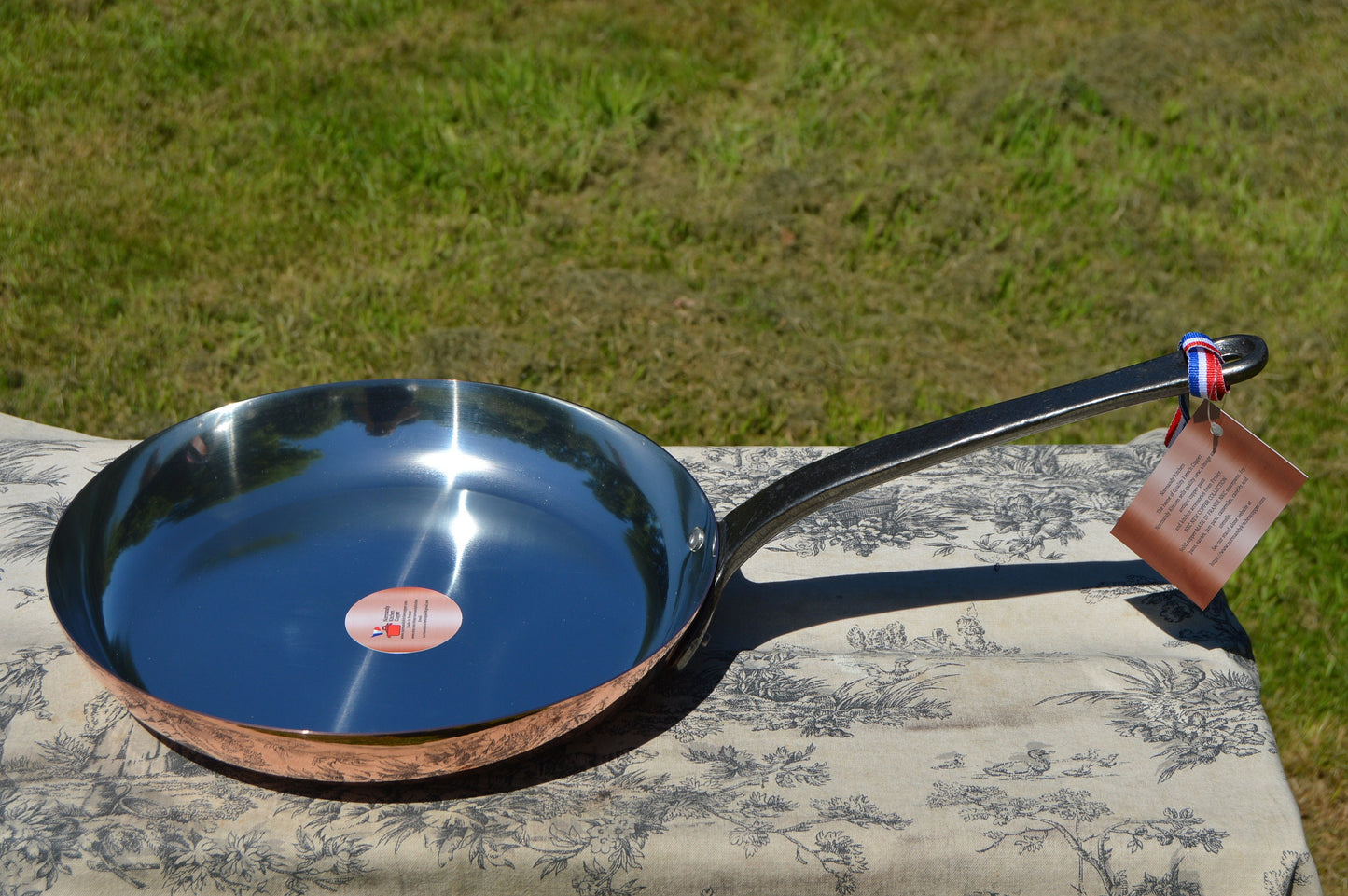 New NKC 28 cm Copper Fry Pan Skillet Traditionally Made Normandy Kitchen High Sided Saute Pan 28cm 11" Tin lined New Normandy Kitchen Copper