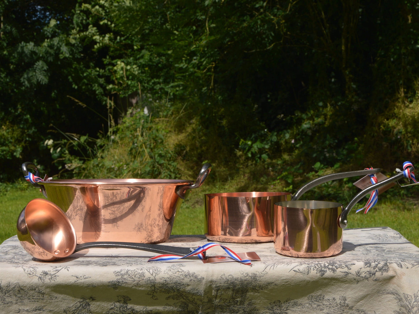 NKC Copper Pâtissier Set: Jam Pan, Sugar or Caramel Pan, Ladle - Normandy Kitchen New NKC Copper