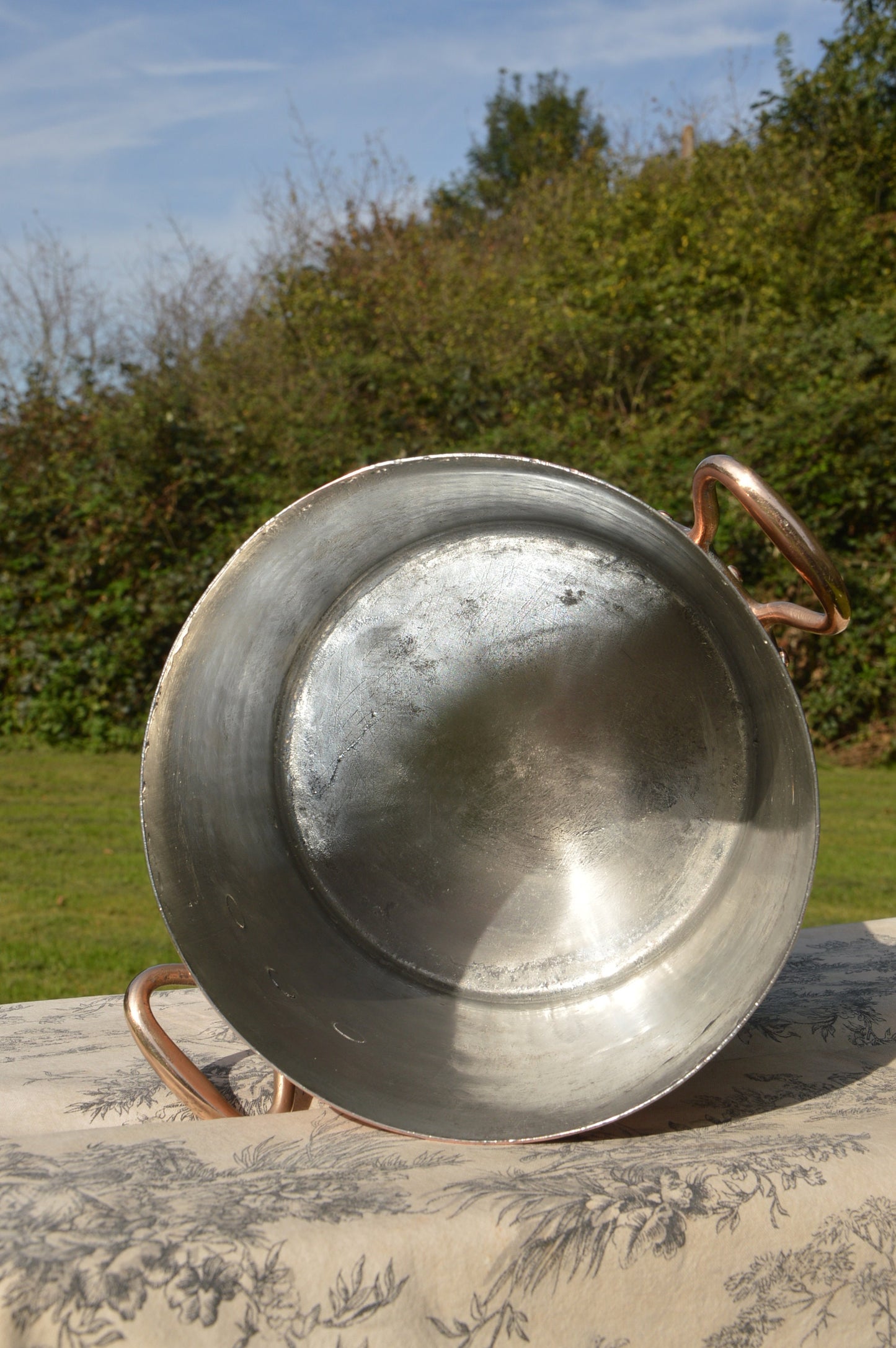 Antique Copper Stockpot Faitout Pan: Refurbished Villedieu French Marmite Pot