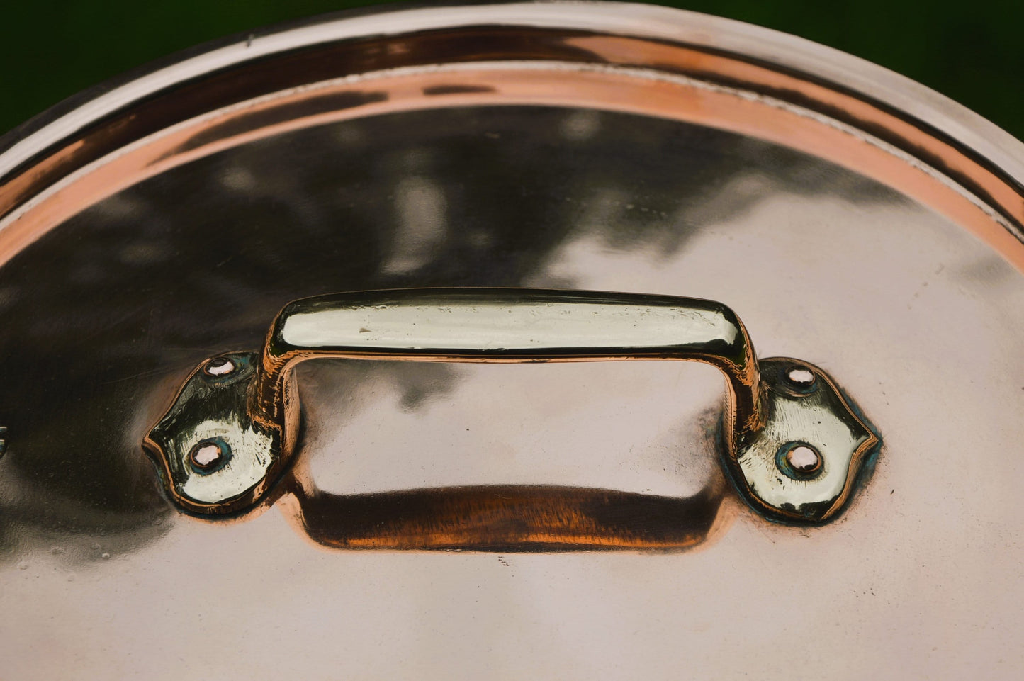 Antique Copper Stockpot Faitout Pan New Hand Wiped Tin 24cm 9 1/2" French Marmite Pot Refurbished Quality Villedieu Pan FREE SHIPPING 1.3mm