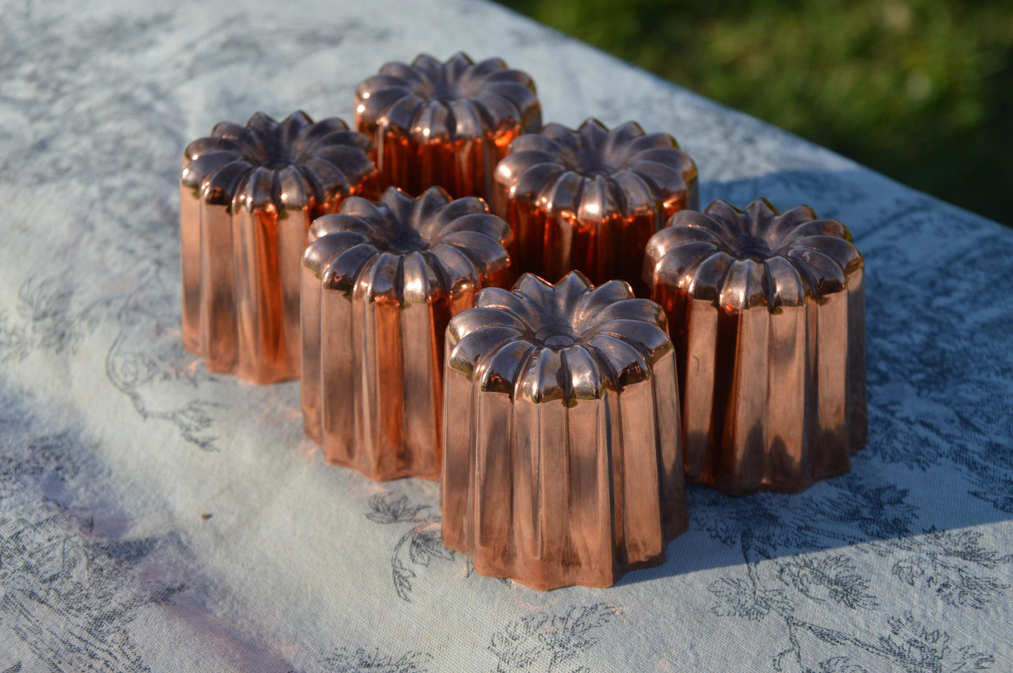 Copper Canelés Molds: Authentic French Cake Mold, Set of 6