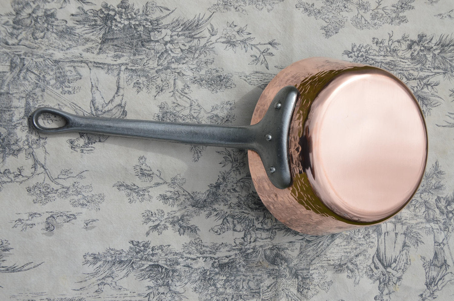French Copper Saute Pan: Vintage Windsor Evasee, Hand-Tinned (7"/18cm)