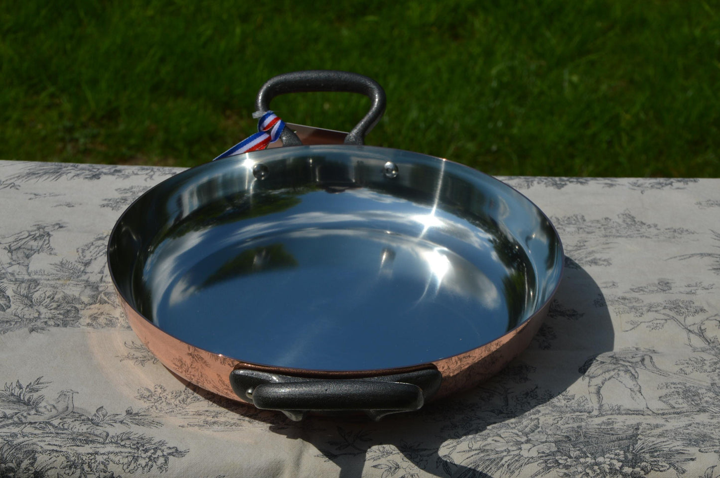 NKC Handmade Copper Au Gratin Pan: 28cm Tin-Lined Roasting Dish