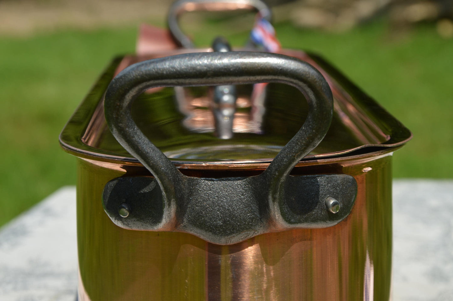 NEW! NKC Copper Fish Kettle MASSIVE Vintage French Copper Cast Iron Fish Poacher Insert Tray Fish Steamer New From Normandy Kitchen