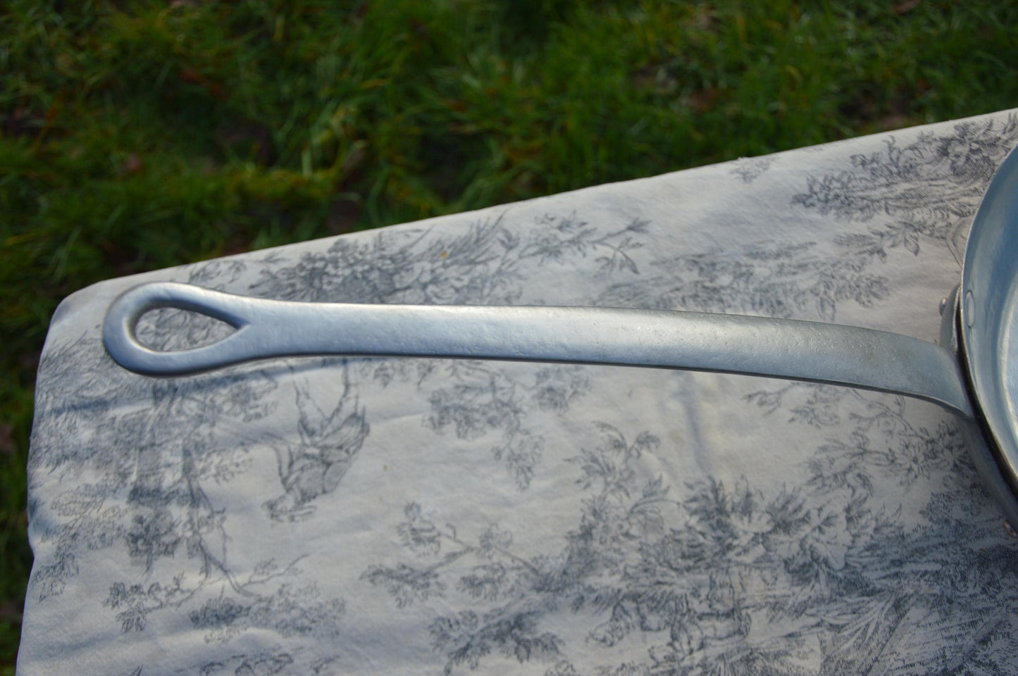 Hand Hammered Copper Fry Pan, Lyonnaise Skillet 30cm, Retinned