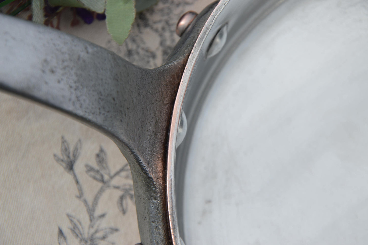 Copper Saute 20cm 2.5mm Vintage Made in France Fry French Pan 2.5mm New Hand Wiped NKC Tin Professional Sauté Normandy Kitchen