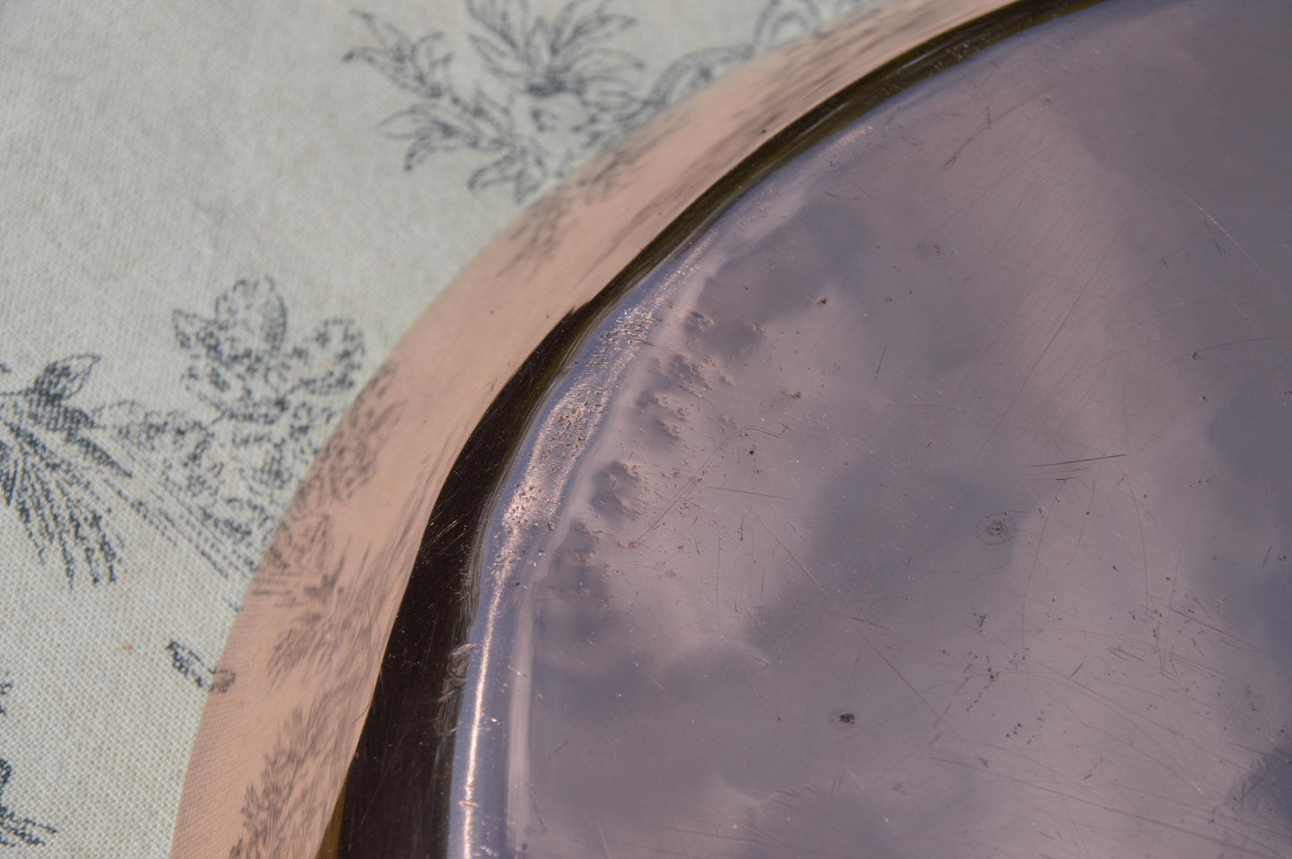 Vintage French Copper Au Gratin Pan, Retinned, 26cm 10" Roasting Dish
