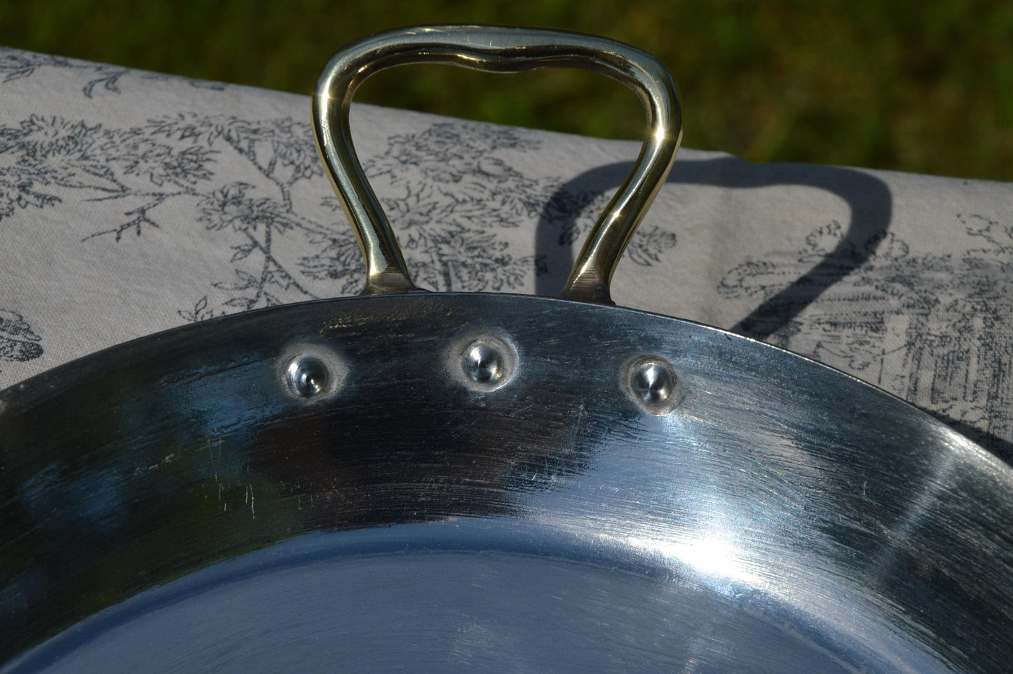 Vintage French Copper Au Gratin Pan, Retinned, 26cm 10" Roasting Dish