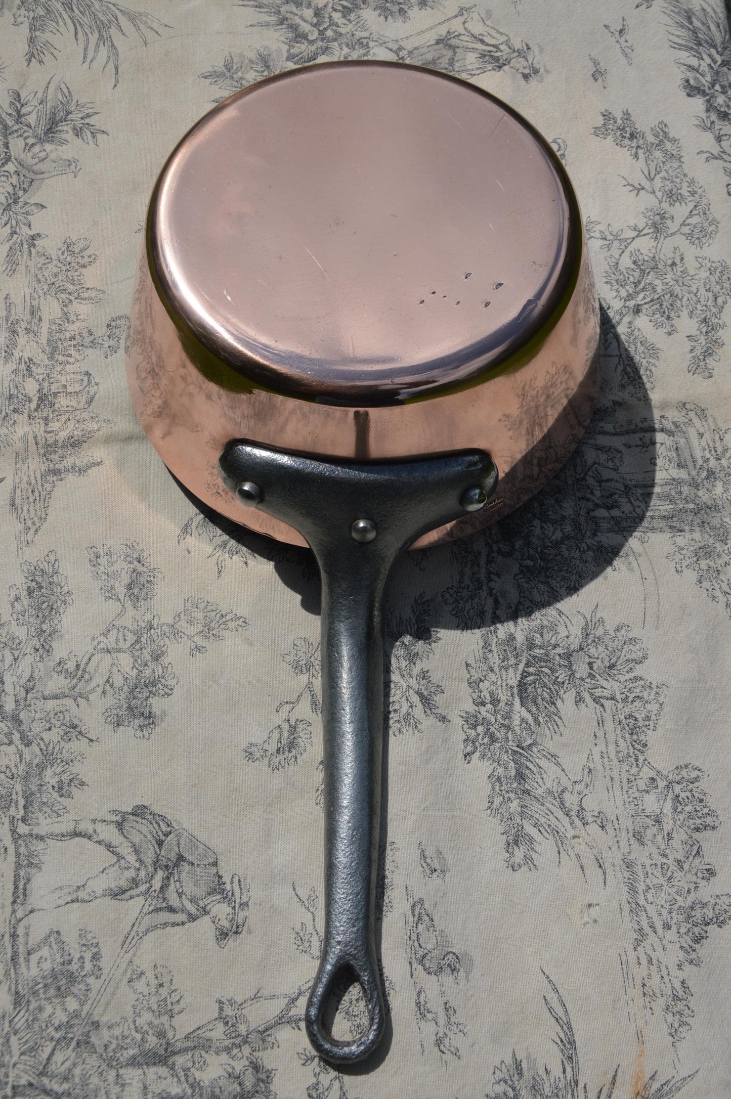 Mauviel Copper Sauteuse Évasée 8" 20cm 2.5mm Professional French Nickel-Lined Pot