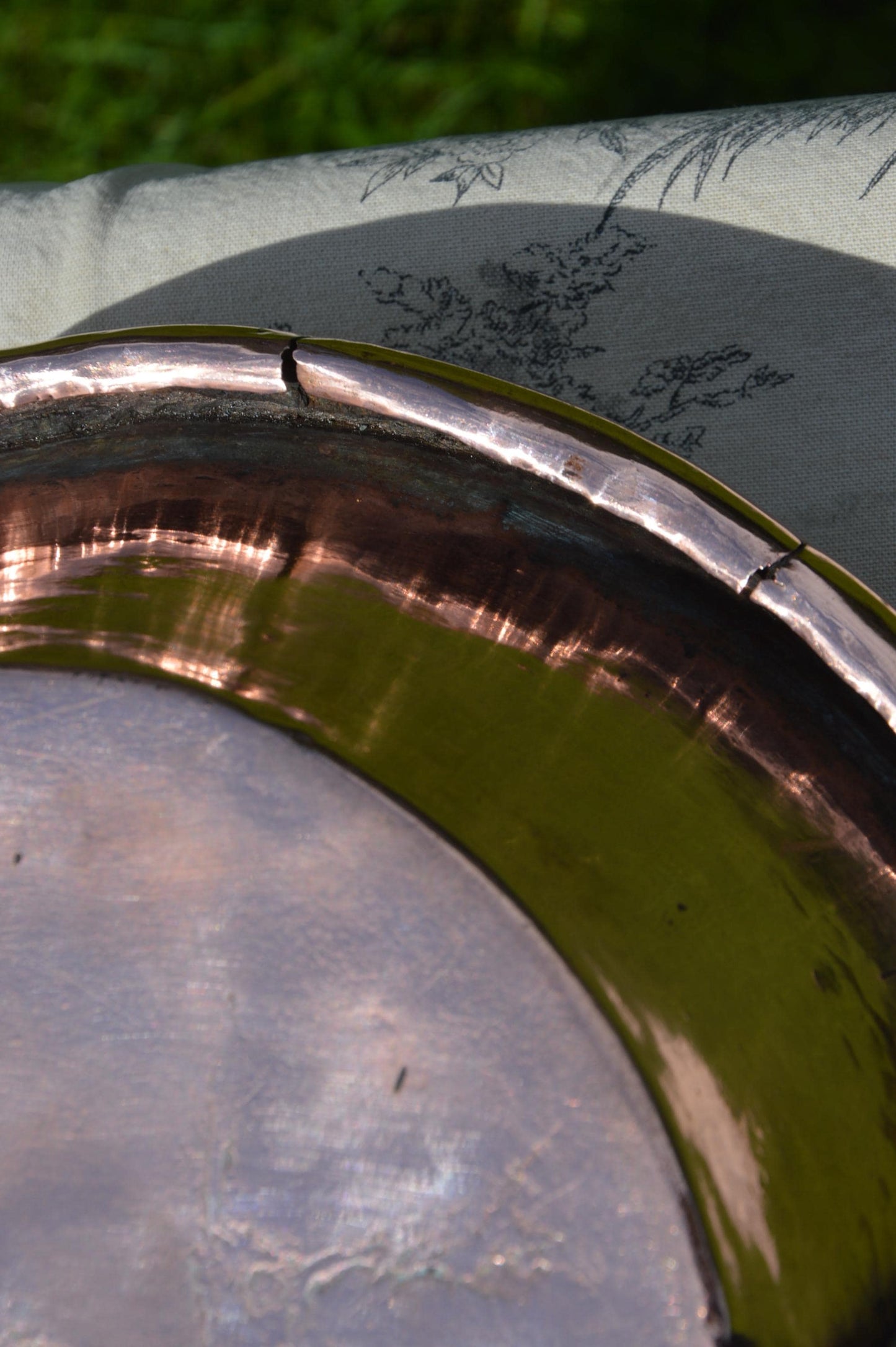 Antique Copper Tourtiere Gratin Dish – New Hand-Wiped Tin Lined, French Oven Pan