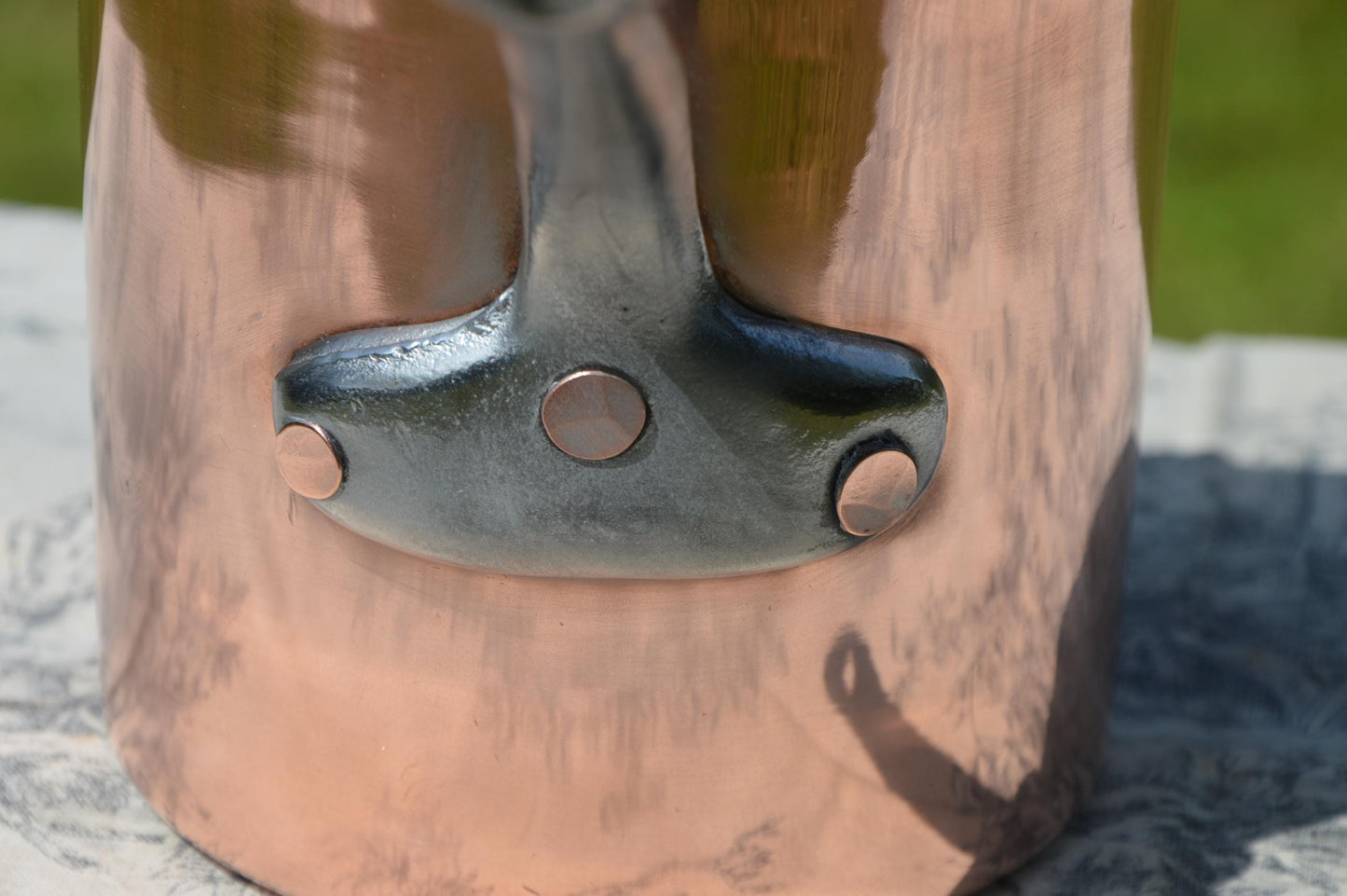 Antique French Copper Pan, Refurbished Professional Chef Pâtissier, New Bill Cox Hand Wiped Tin