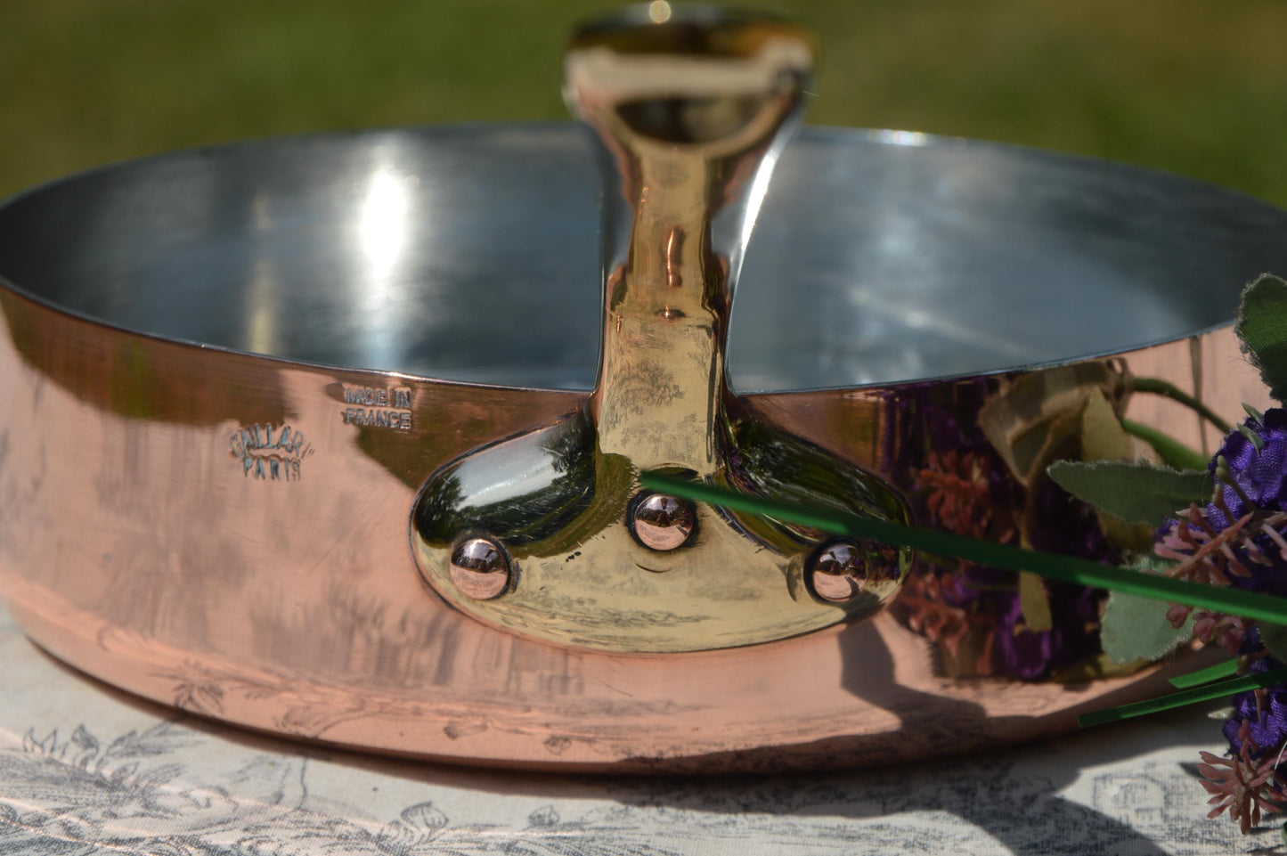 Gaillard of Paris Copper Sauté Pan: 20cm New Tin Lined, Bronze Handle – Antique French Cookware