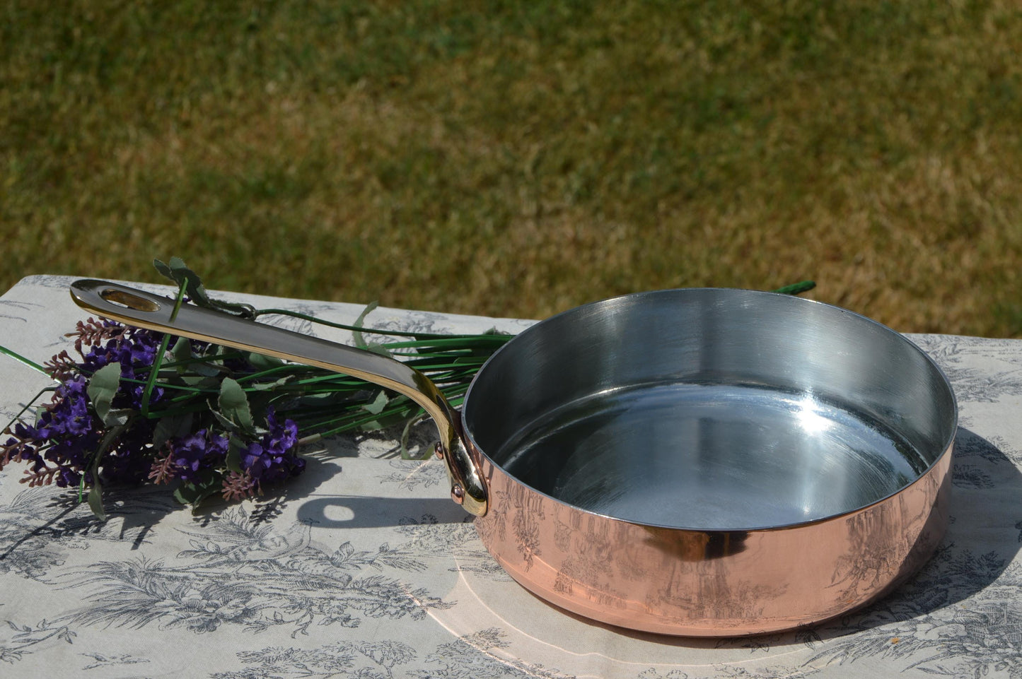 Gaillard of Paris Copper Sauté Pan: 20cm New Tin Lined, Bronze Handle – Antique French Cookware