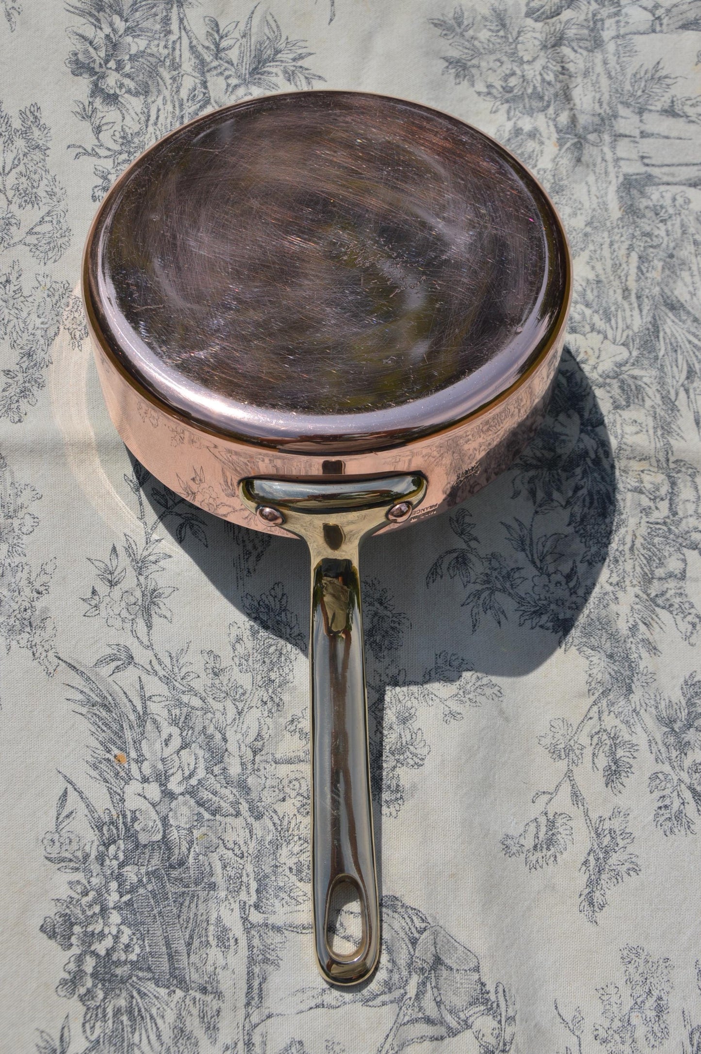 Gaillard of Paris Copper Sauté Pan: 16cm New Tin Lined, Bronze Handle – Antique French Cookware