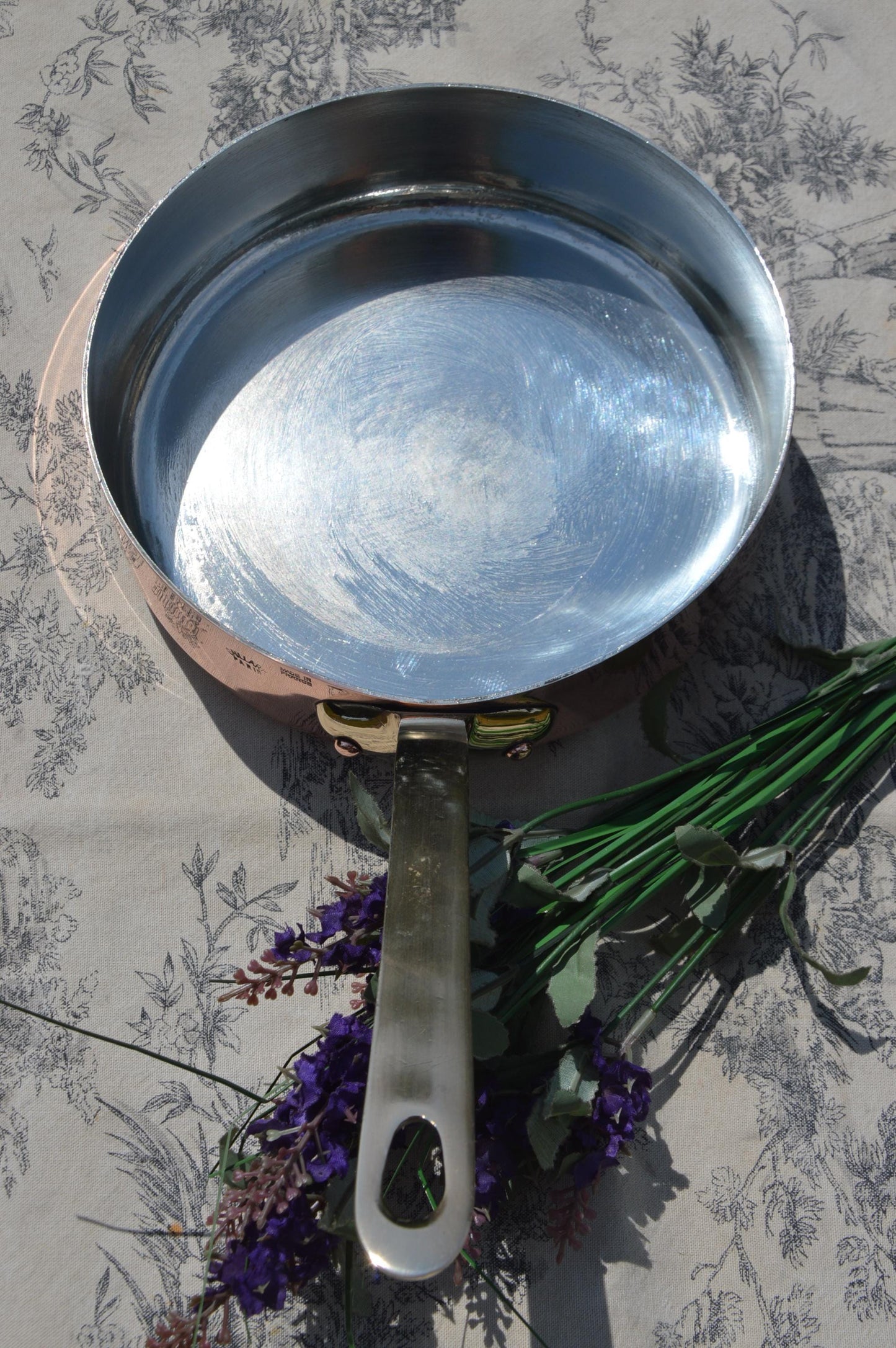 Gaillard of Paris Copper Sauté Pan: 20cm New Tin Lined, Bronze Handle – Antique French Cookware