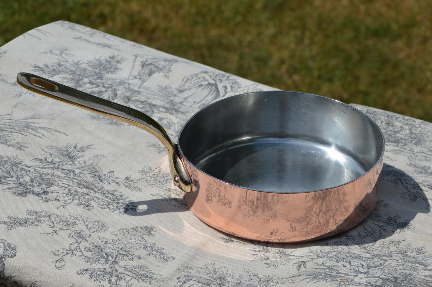 Gaillard of Paris Copper Sauté Pan: 16cm New Tin Lined, Bronze Handle – Antique French Cookware
